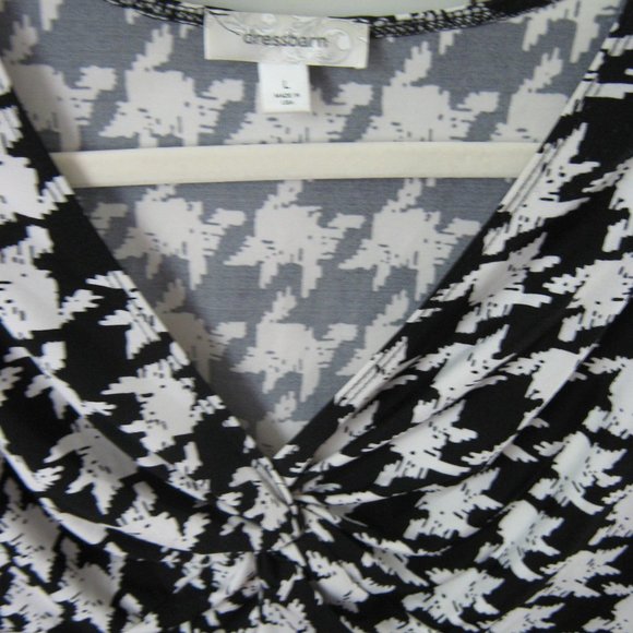 Black and White Houndstooth Top - Picture 3 of 3